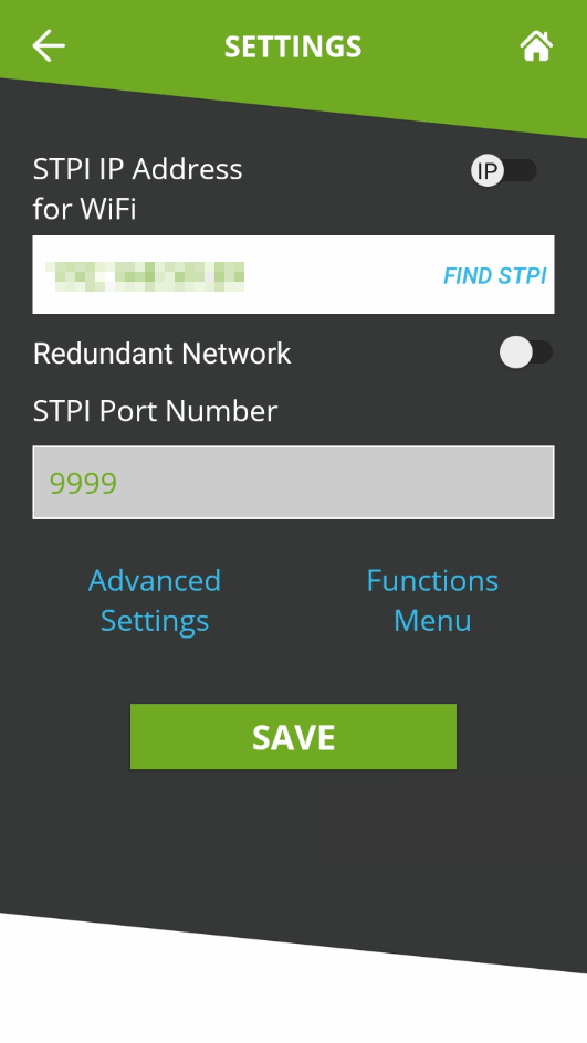 SecureTable Settings - Basic with Redundant network option.